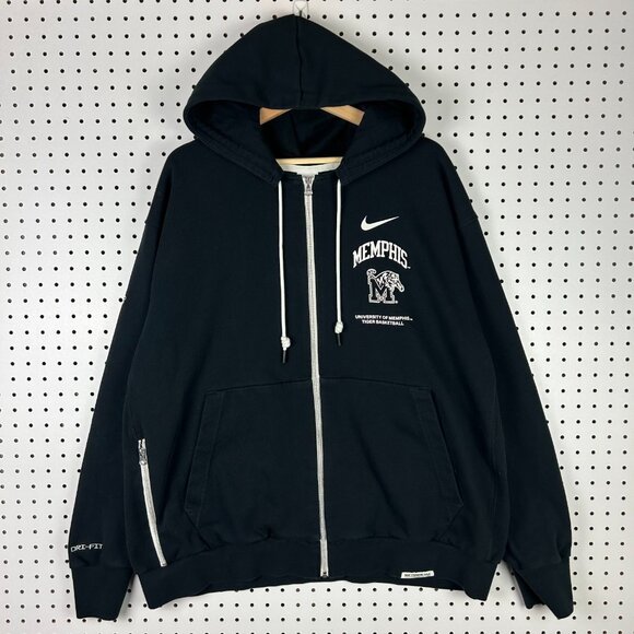 Nike 1 Cent Memphis Tigers XXL Hoodie Jacket Zip Black Basketball Penny Hardaway - Picture 1 of 6